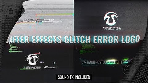 Glitch Error Logo After Effects Templates