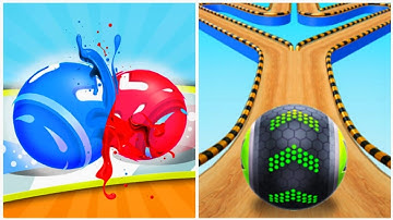 Going Balls vs Level Up Balls - All Level Gameplay (NOOB vs PRO vs HACKER)