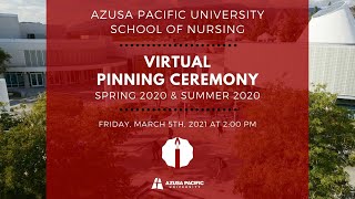 Virtual Pinning Ceremony (Spring & Summer 2020)