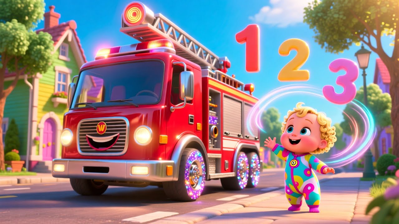 Fire Truck Siren With Baby | Fun Action Song for Kids | Playful Nursery Rhyme