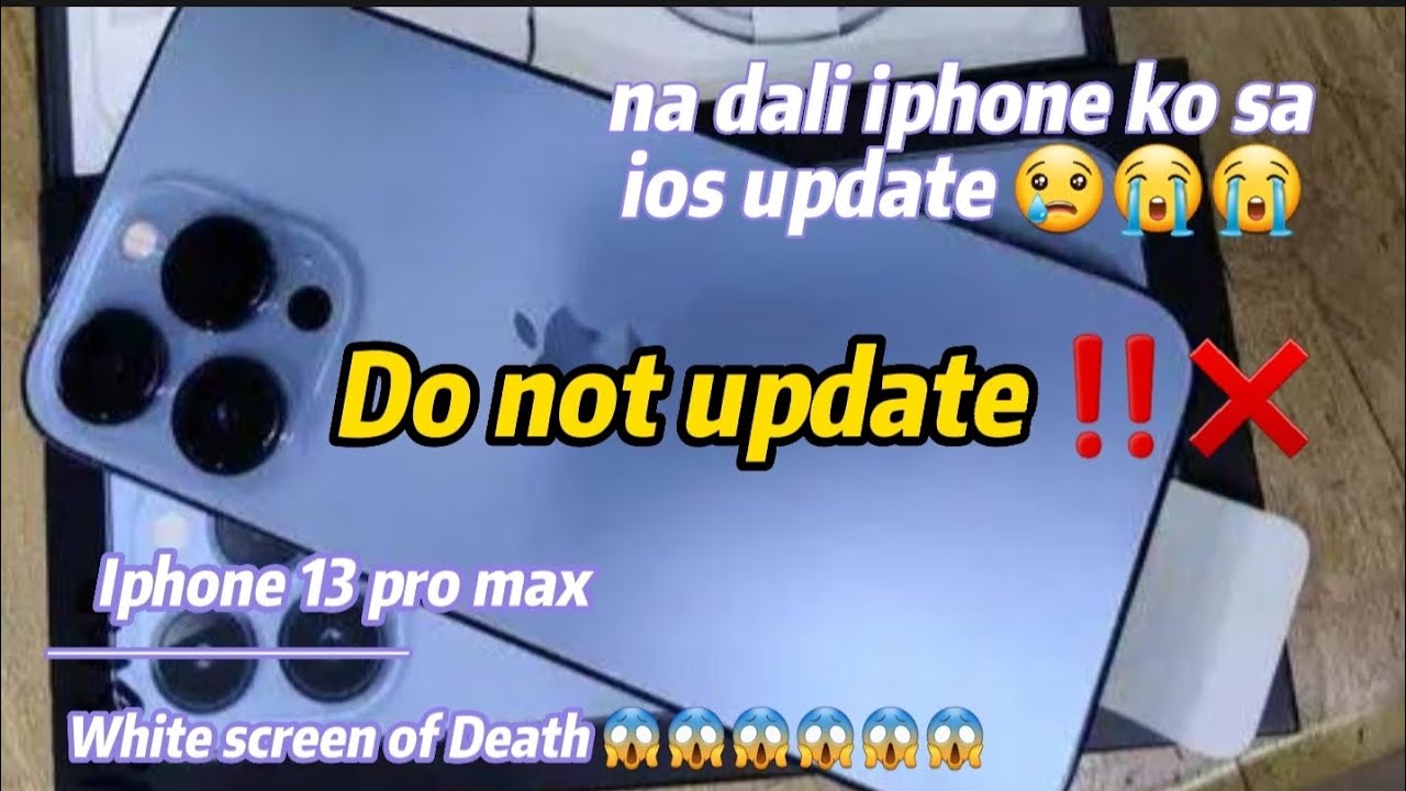 Iphone 13 pro max White screen of death YouTube