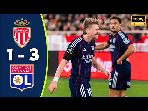 Monaco Vs Lyon 1 3 Resumé Pavel Šulc Goals Ligue 1 Highlights Mamadou Coulibaly Red Card 
