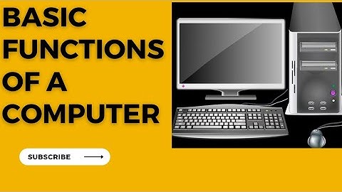 Basic Operation of a Computer | working of Computer | what is computer?