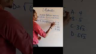 Distance between points #maths #distancebetweenpoints #utme #waec #fypシ #exampreparation #mathquiz