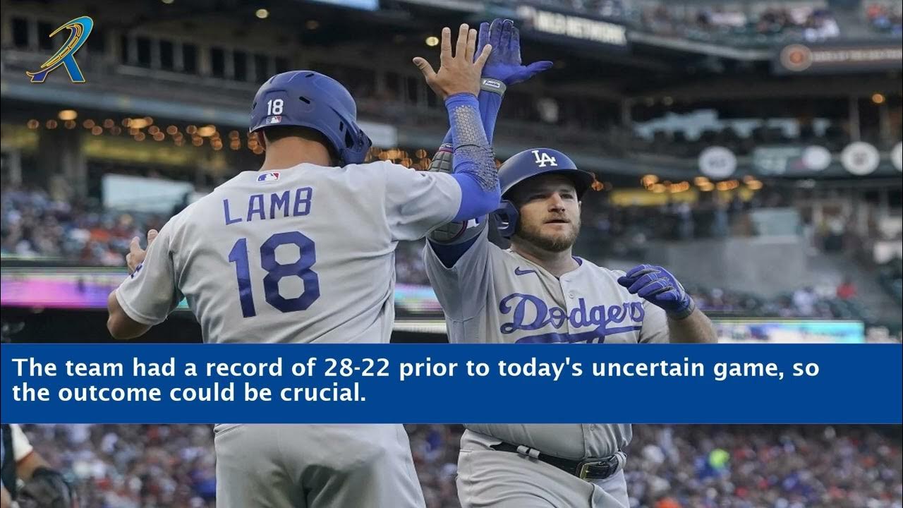 Did the dodgers win today youtube