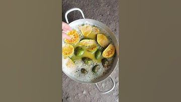 NẤU NƯỚC RỬA CHÉN BẰNG VỎ CAM