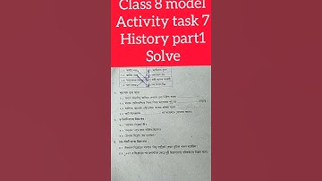 class 8 model activity task 7 History part1 solve #short #youtube #wbbse #mode @education_is life