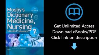 Download Mosby s Dictionary of Medicine Nursing and Health Professions UK Editio