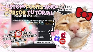 HOW TO GET CUSTOM FONTS & CURSORS IN ROBLOX (MAC AND WINDOWS) | adopt me/roblox  screenshot 4