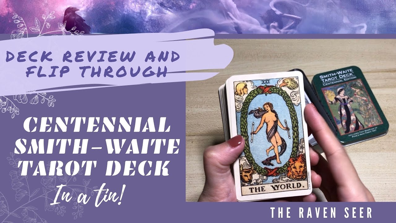 CENTENNIAL SMITH-WAITE TAROT IN A TIN - Deck review and full flip-through! My new favorite tin-deck!