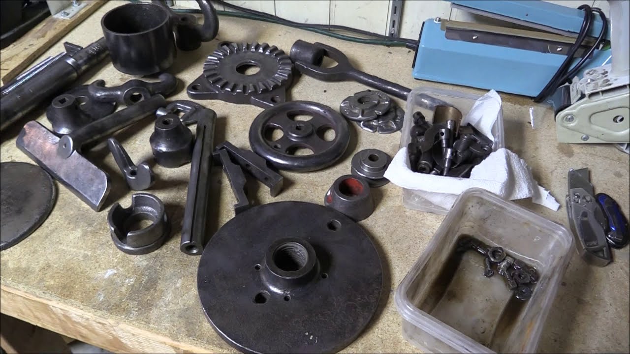 Part 5: Cleaned Parts - Restoration of 200 Year Old Wood Lathe