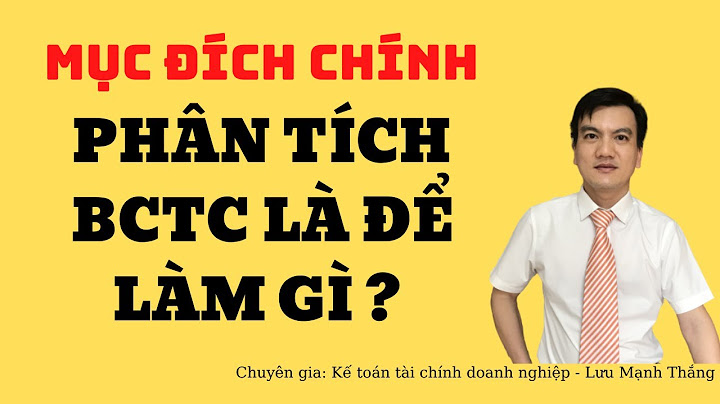 Mục tiêu của báo cáo tài chính là gì