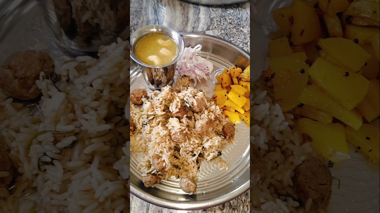 ✨பாத்திரம் பெருசா இருக்கும் சமைக்கிறது கொஞ்சம் தான் #food #lunch #cooking #ytshorts #naanmatumkd