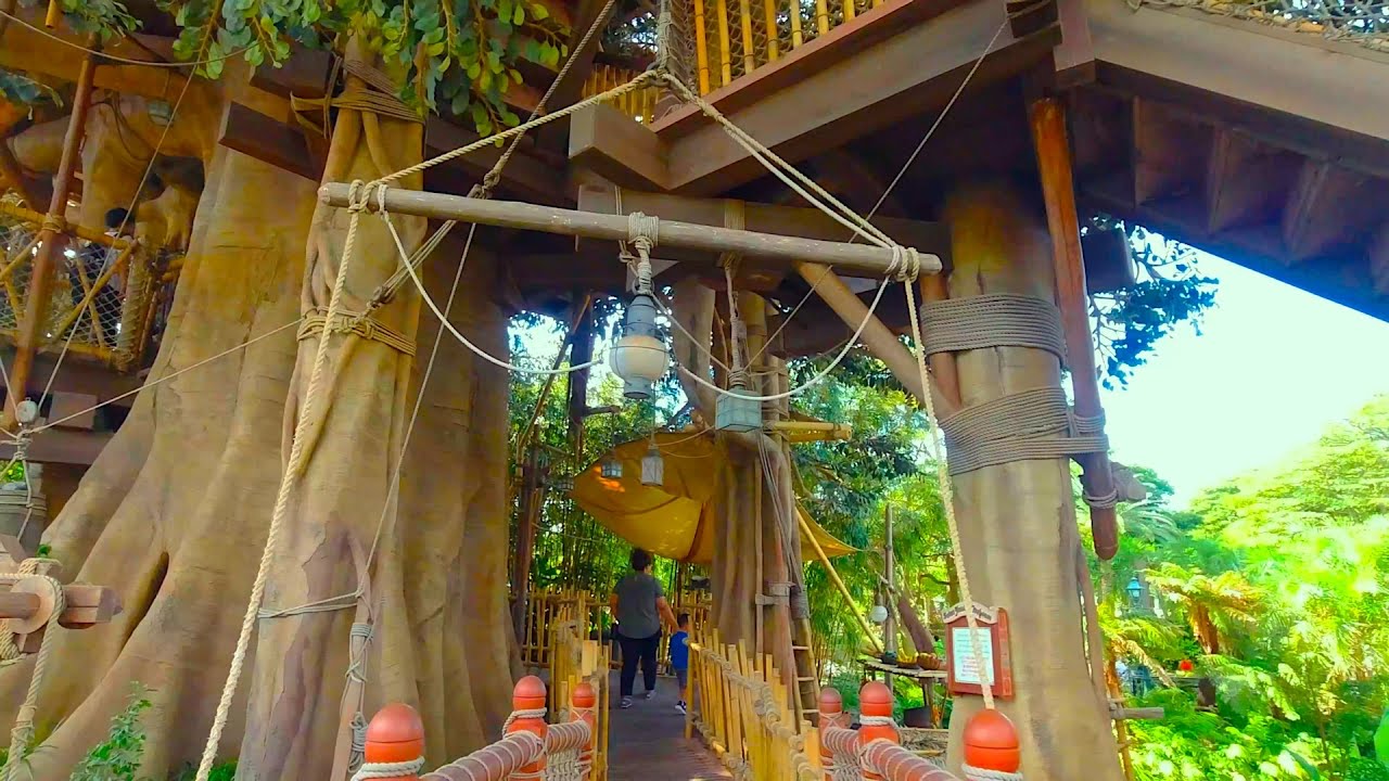 Swiss Family Treehouse スイスファミリー ツリーハウス Tokyo Disneyland 東京ディズニーランド 4k Youtube