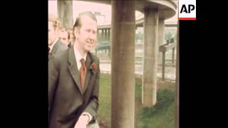 SYND 24-5-72 'SPAGHETTI JUNCTION' MOTORWAY LINK OPENED