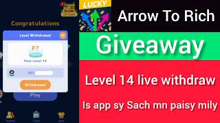 Arrow to rich 14 level live withdraw proof