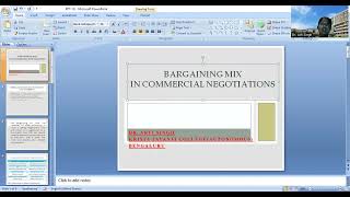 Bargaining Mix & Concession Dr  Arti Singh