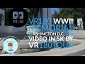 VR180 Washington DC WW II Memorial virtual tour by VR180Tour in 5K