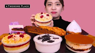 🍰Sweet cake🥰 [Twosome, Chocolate croquant chou, Ice box, Tiramisu cake] Mukbang💕