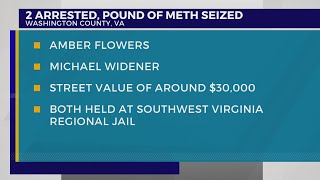 2 arrested, pound of meth seized during traffic stop in Washington County, Virginia
