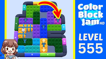 Color Block Jam Level 555 Solution Walkthrough