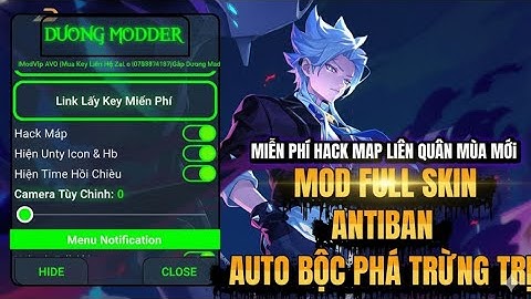 Hướng Dẫn Cách Cài Đặt Hack Map Liên Quân Mùa Mới Miễn Phí | Mod Full Skin | Antiban | DươngModder