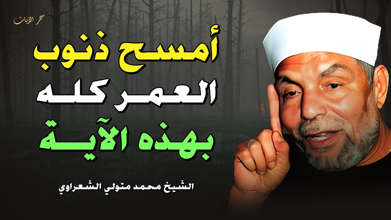 آية واحدة تمحو ذنوب العمر كله… هنيئًا لمن واظب عليها | الشيخ محمد متولي الشعراوي