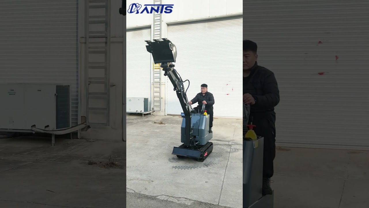 The smallest  Electric Mini Excavator Narrow Space Construction Customization services are available
