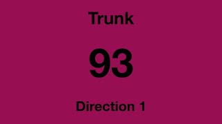 SBS Transit Trunk Bus Service 93 - Direction 1 Hyperlapse