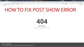 How to Fix WordPress Error 404 Not Found