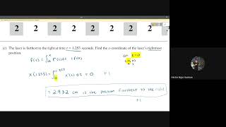 2019 Calculus BC Practice Test FRQ #2