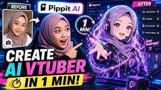 THIS AI TURNED my photo into a viral anime VTuber avatar in minutes - Pippit AI tutorial