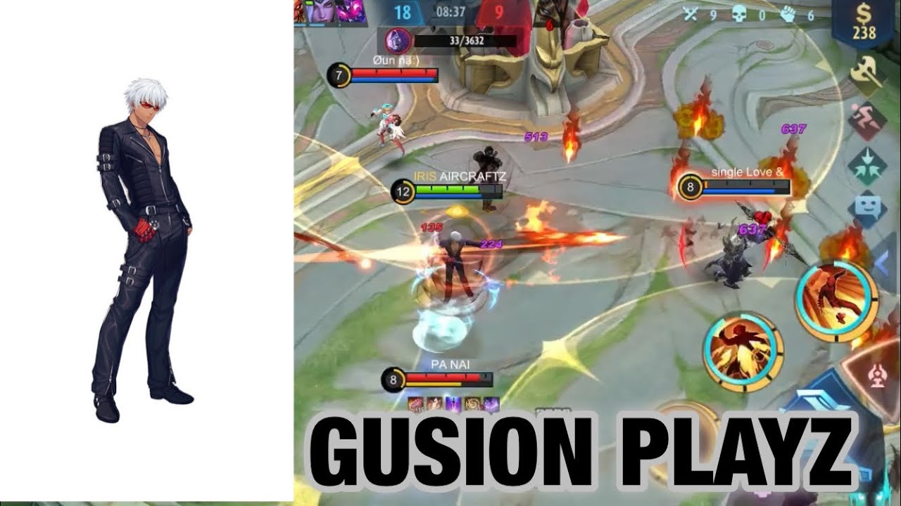 Aircraftz Gusion new Gusion player hope you inform me somthing on gusion tricks.MLBB 🙏✔️