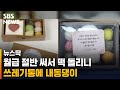 시보떡 돌렸더니 쓰레기통에...새내기 공무원의 눈물 / SBS / 뉴스딱