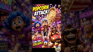 POPCORN ATTACK in Toy Mall 😱🍿 Funny Cartoon Escape