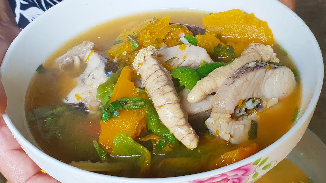 How To Make Pumpkin Soup With Fish And Pork Stomach Soup YouTube