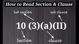 HOW TO READ SECTION  & CLAUSE |Indian Constitution |Law |UPSC|IAS