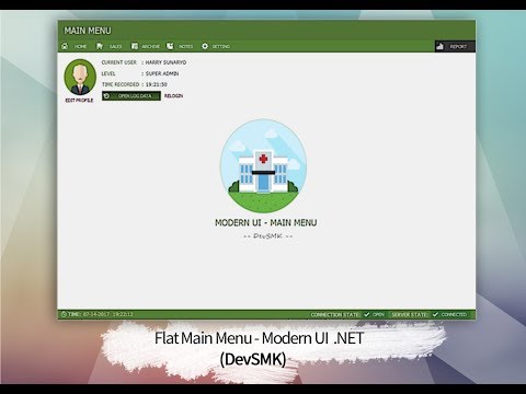 Flat Main Menu