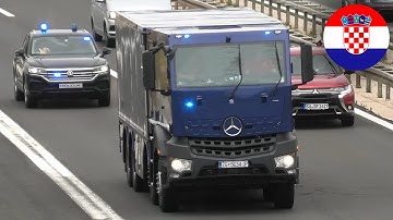 𝗠𝗢𝗡𝗘𝗬 𝗧𝗥𝗔𝗡𝗦𝗙𝗘𝗥 𝗘𝗦𝗖𝗢𝗥𝗧 💰 | Croatian National Bank money transfer responding on the A1 near Gospić!