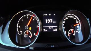 Vw Golf 7 2.0 Tdi Dsg Acceleration 0-208 Kmh