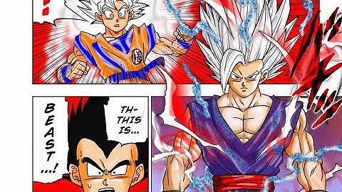 Goku MUI vs Gohan Beast in Dragon Ball Super Chapter 102