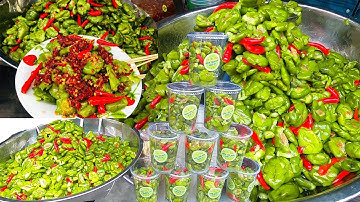 Chảy nước miếng với thau Cà na đập chan nước mắm tôm khô ngày bán 30kg ở chợ Hồ Thị Kỷ