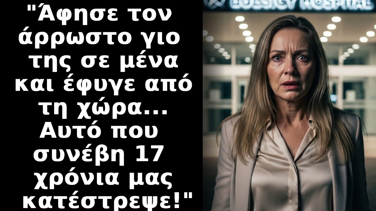 Άφησε τον άρρωστο γιο της σε μένα και έφυγε από τη χώρα...Αυτό που συνέβη 17 χρόνια μας κατέστρεψε!