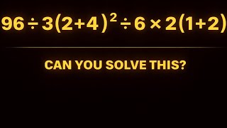 MOST PEOPLE GET THIS WRONG | ORDER OF OPERATIONS BODMAS!