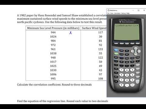 Linear Regression: Barometric Pressure vs Wind Speed