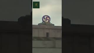 Hitlers hakenkruis opblazen | 4K 60fps Kleur