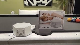 LECTROFAN HIGH FIDELITY WHITE NOISE MACHINE UNBOXING, DEMONSTRATION AND CUSTOMER REVIEW