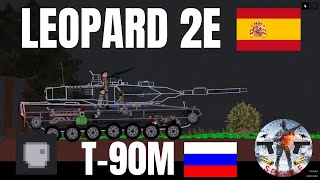 The 🇪🇸 LEOPARD Battle VS T90M 🇷🇺 in people playground