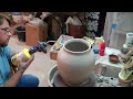 Haywain Pottery Throwing a large lidded form pt 1