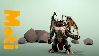Demon Gargoyle animation | Moti Animation Studio